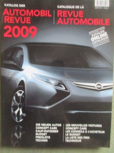 Automobil Revue 2009 Autokatalog