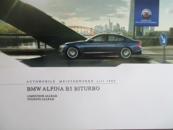 BMW Alpina B5 Biturbo Limousine G30 +Touring G31 7/2017
