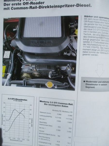 Opel Monterey Produktinformation April 1998