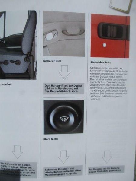 Opel Movano A Produktinformation September 1998