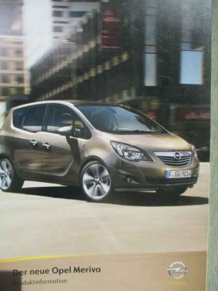 Opel Meriva B Produktinformation März 2010