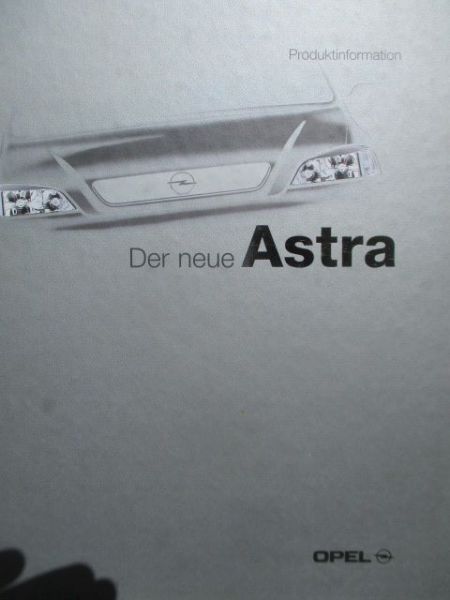 Opel Astra G Produktinformation September 1997 Ordner