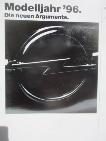 Opel Modelljahr 1996 Produktinformation