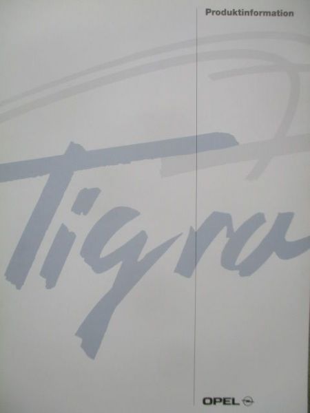 Opel Tigra A Produktinformation Oktober 1994