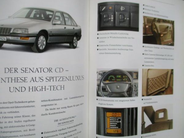 Opel Senator B Produktinformation August 1987
