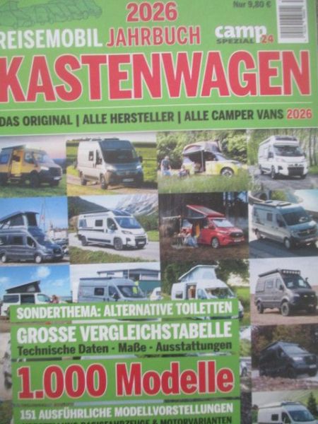 Reisemobil camp24 Spezial Jahrbuch Kastenwagen 2026