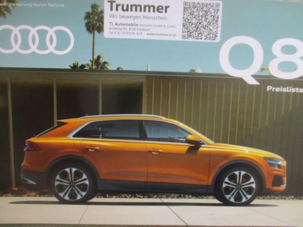 Audi Q8 (4M) Preisliste Juni 2018 Version Austria