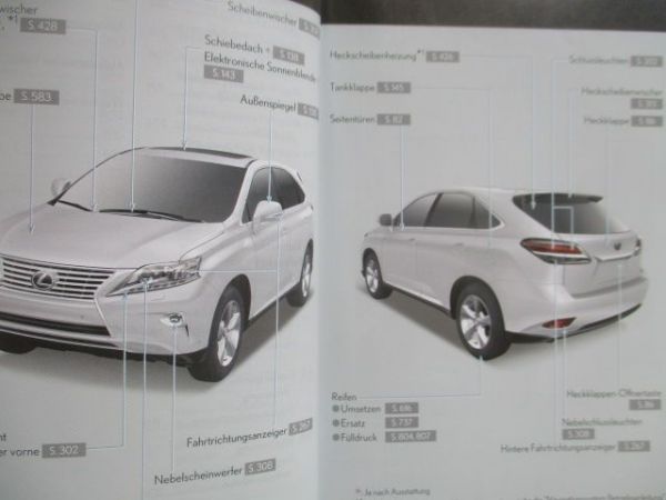 Lexus RX450h RX350  RX270 AGL1/GGL1/GYL1 2012