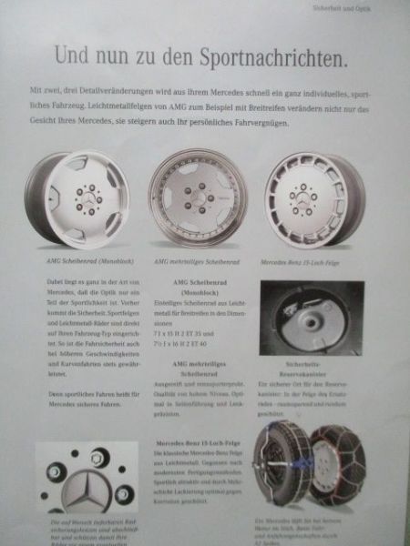 Mercedes Benz 190 W201 Zubehör August 1992