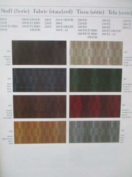 Mercedes Benz Personenwagen Die Polsterungen Juli 1990