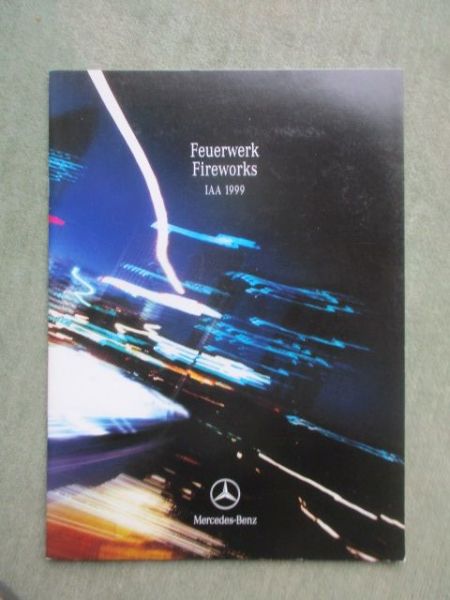 Mercedes Benz Feuerwerk Fireworks IAA 1999 September 1999
