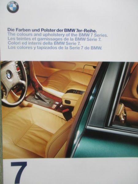 BMW 7er Reihe E38 Farben und Polster März 1997