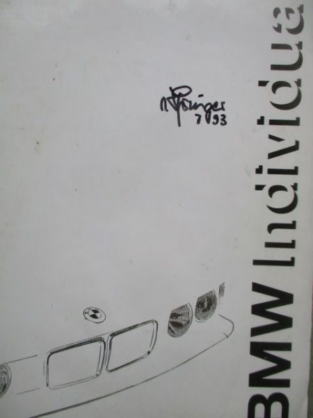 BMW Individual Pressemappe Juli 1993