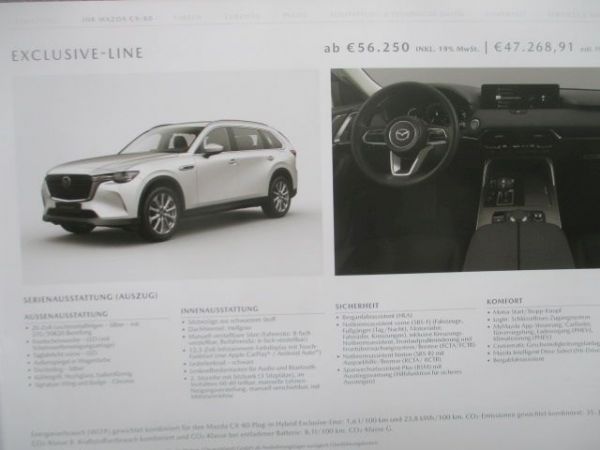 Mazda CX-80 Preise Homura +Takumi Januar 2025