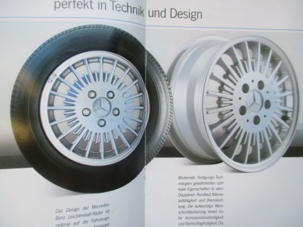 Mercedes Benz Leichtmetall Rad April 1990