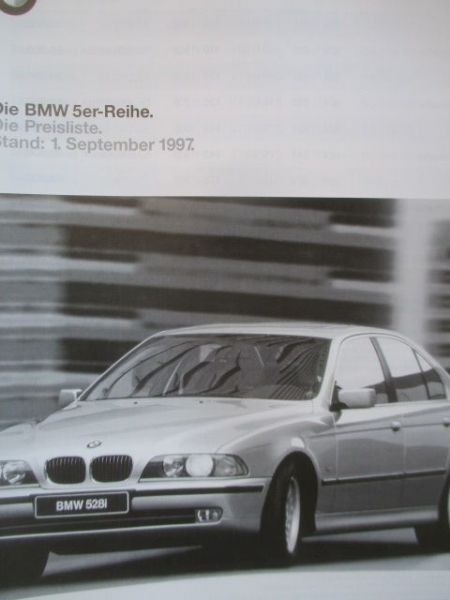 BMW 5er-Reihe September 1997 E39