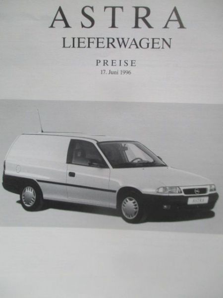 Opel Astra F Lieferweagen 17.Juni 1996