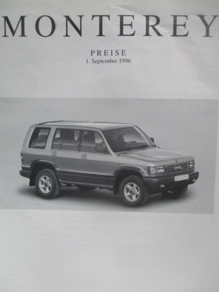 Opel Monterey September 1996