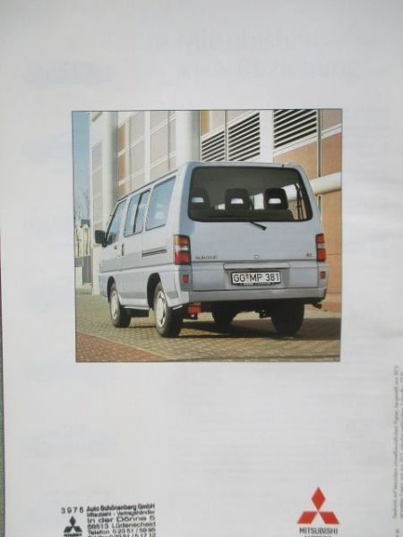 Mitsubishi L300 Bus Prospekt September 1996