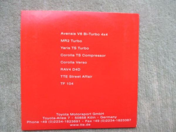 Toyota Motorsport GmbH Essen Motorshow 2004