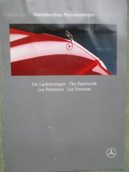 Mercedes Benz Personenwagen Lackierungen Dezember 1990