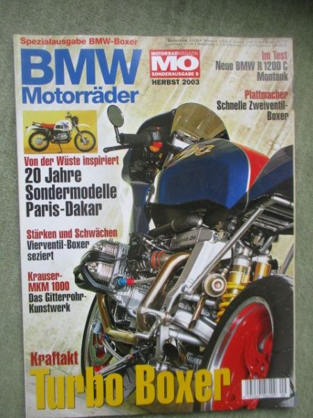 BMW Motorräder Sonderheft Herbst 2003