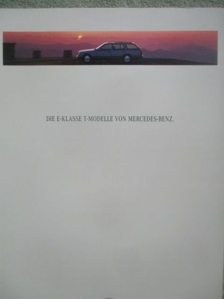 Mercedes Benz E-Klasse T-Modelle W124 August 1995