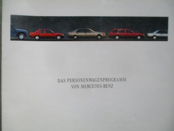 Mercedes Benz Personenwagen Programm April 1991