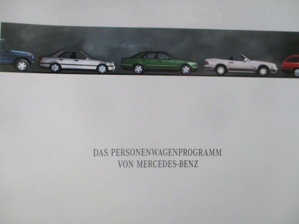 Mercedes Benz Personenwagen Programm August 1995