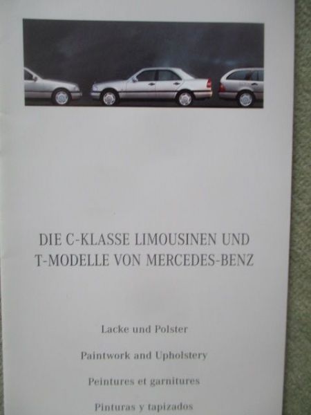 Mercedes Benz C-Klasse Limousine & T-Modell W202 Lacke & Polster 2.1996