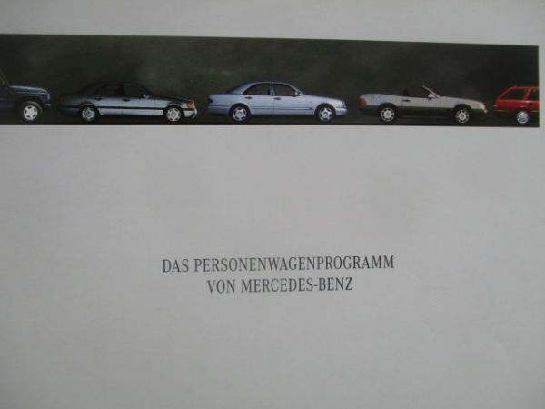 Mercedes Benz Personenwagen Programm Mai 1995
