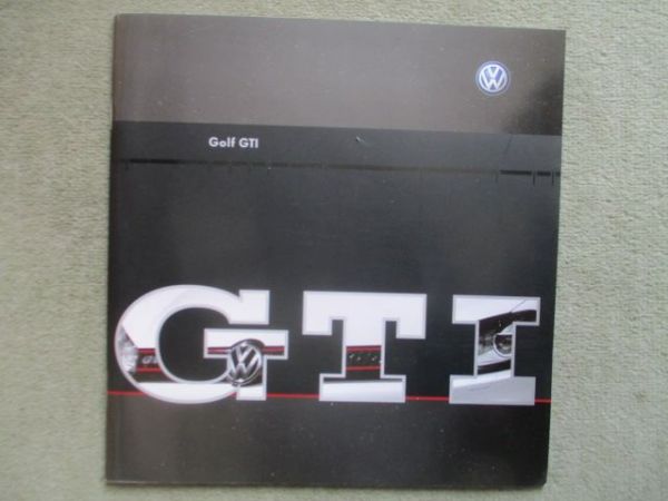 VW Golf VI (1K) GTI Presse Katalog Oktober 2008 +Golf I GTI Typ17