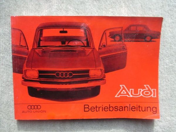 Audi 2- und 4-türig F103 April 1966 Betriebsanleitung
