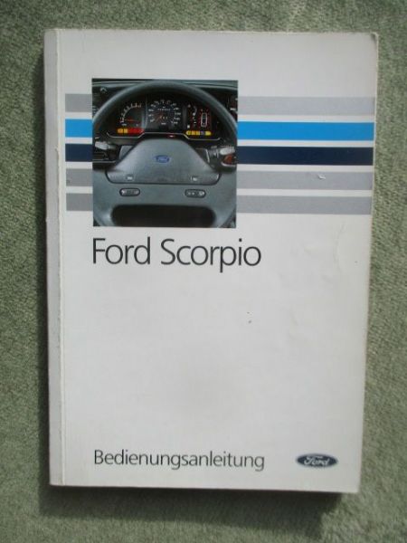 Ford Scorpio Bedienungsanleitung Dezember 1989