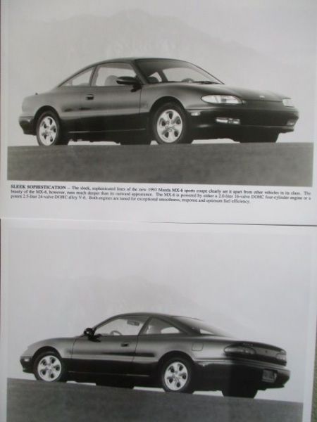Mazda MX-6 Pressemappe April 1992