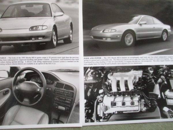 Mazda MX-6 Pressemappe April 1992