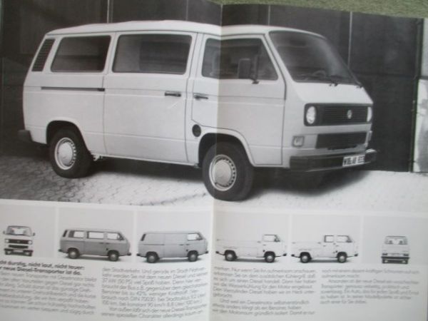 VW T3 Transporter Diesel Prospekt 2/1981