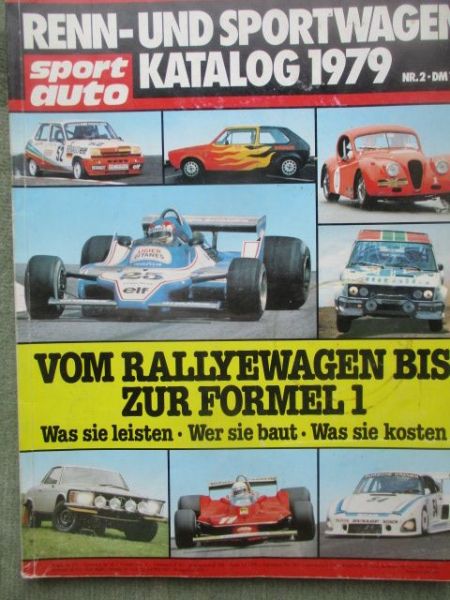 sport auto Renn- und Sportwagen Katalog 1979