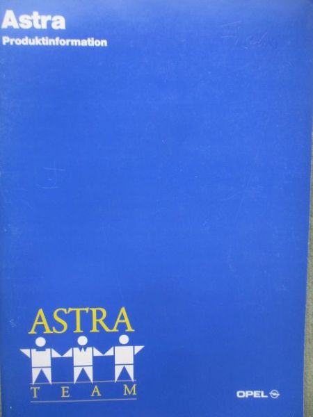 Opel Vectra B Produktinformation Juli 1991