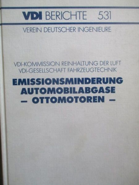 VDI Berichte Emissionsminderung Automobilabgase - Ottomotoren
