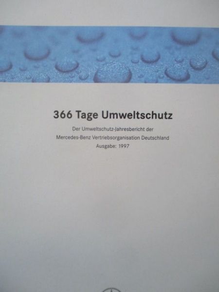 Mercedes Benz 366 Tage Umweltschutz September 1997
