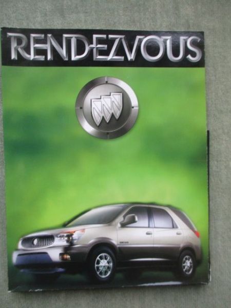 Buick Rendezvous Pressemappe +Dias February 2001
