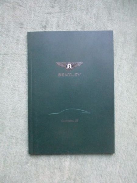 Bentley Continental GT Pressmappe Kleinformat +CD-R