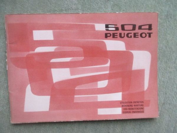 Peugeot 504 +Commerciale September 1974