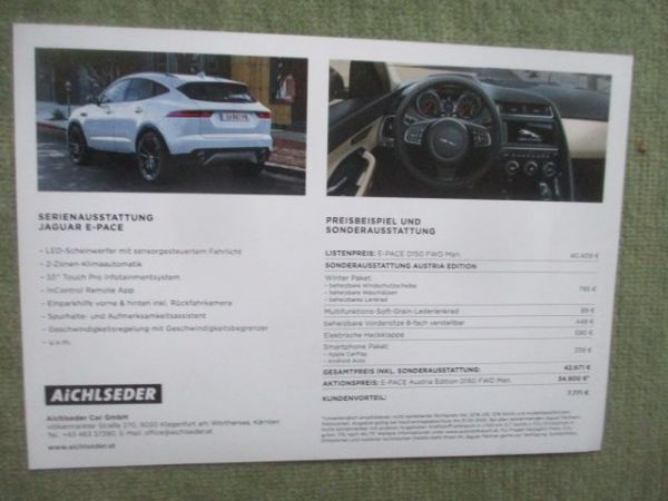 Jaguar E-Pace Austria Edition 2020