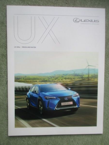 Lexus UX 300e Preise und Fakten September 2021