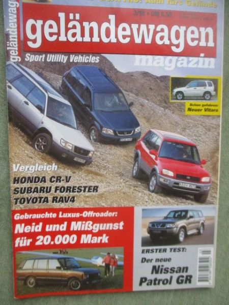 geländewagen magazin März 1998