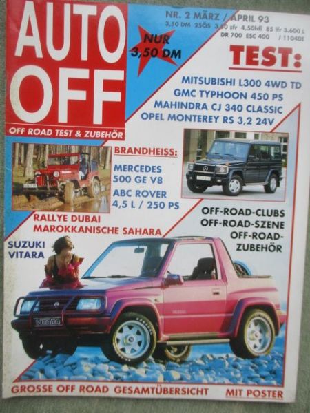Auto Off März +April 1993