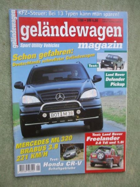 geländewagen magazin Januar 1998