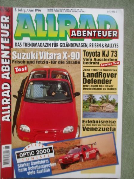 Allrad Abenteuer Juni 1996